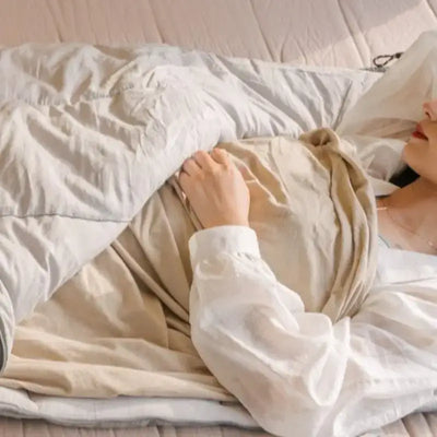 Hüttenschlafsack aus baumwolle