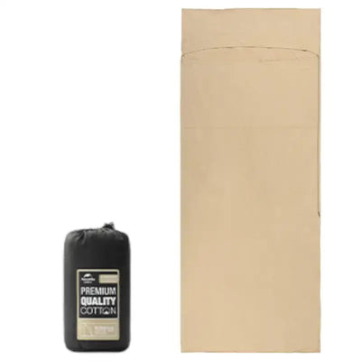 Hüttenschlafsack aus baumwolle